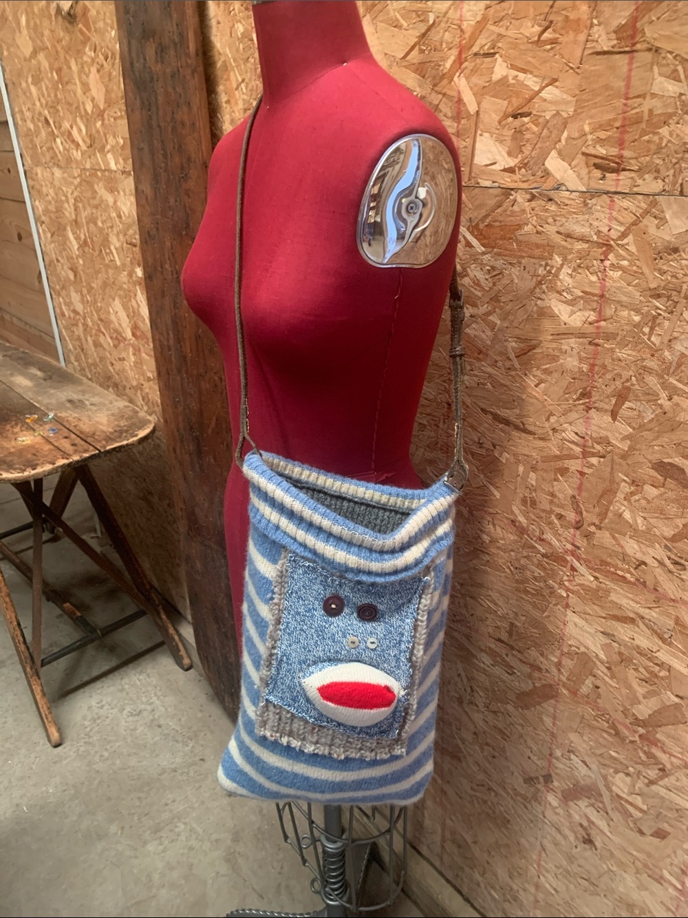 Sock  monkey purse